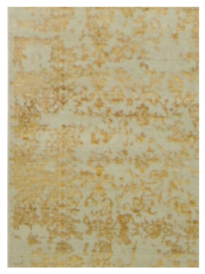 Pacific Erase 40339 Beige Gold Modern Hand Knotted Rug