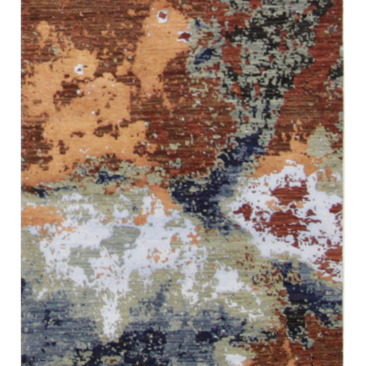 Pacific Galaxy  Rust Blue Modern
