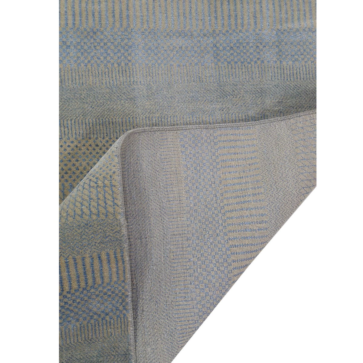 Pacific Touch 40370 Beige Blue Modern Hand Knotted Rug