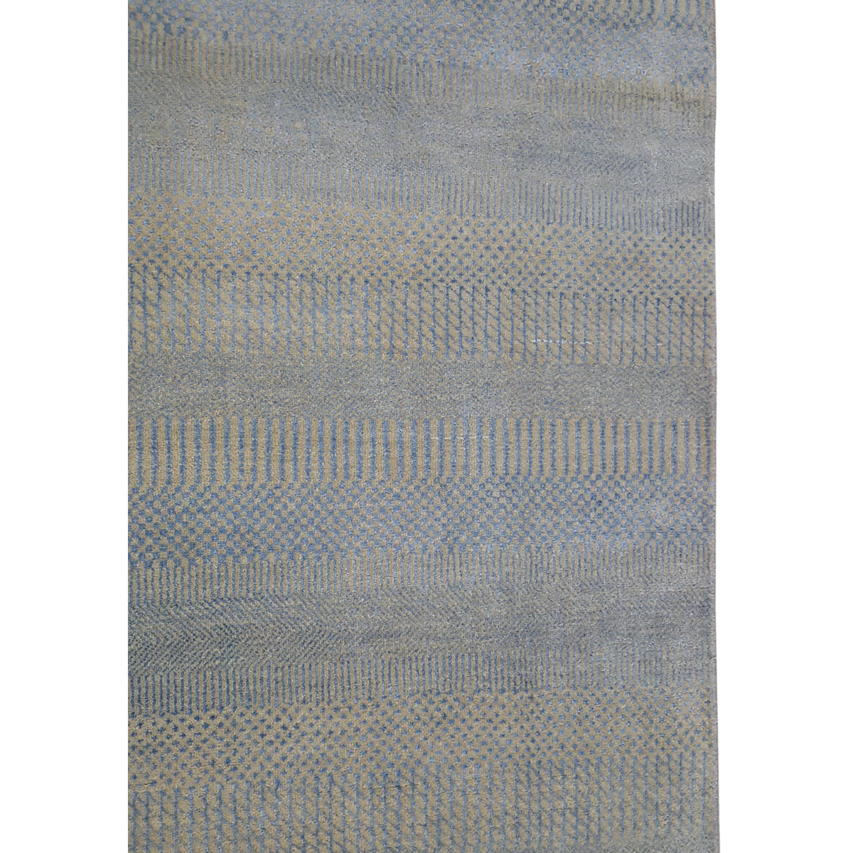 Pacific Touch 40370 Beige Blue Modern Hand Knotted Rug