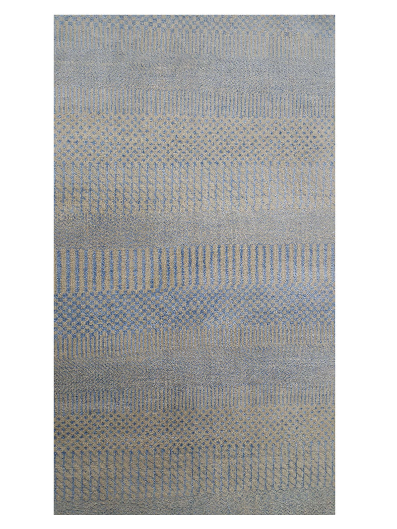 Pacific Touch 40370 Beige Blue Modern Hand Knotted Rug