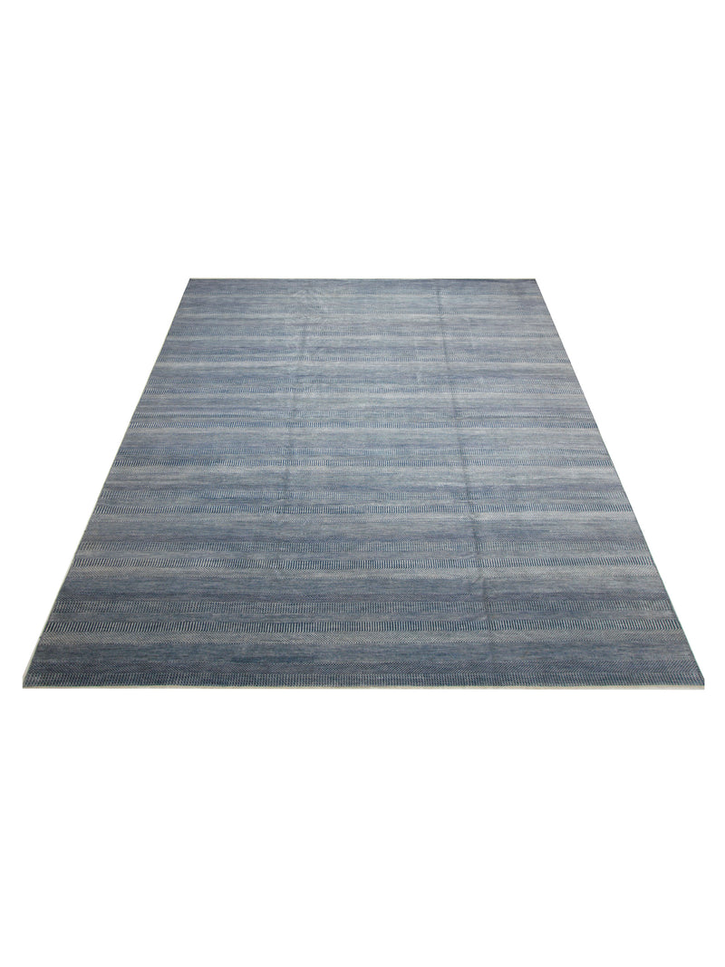 Pacific Touch 40371 Jade Blue Beige Modern Hand Knotted Rug