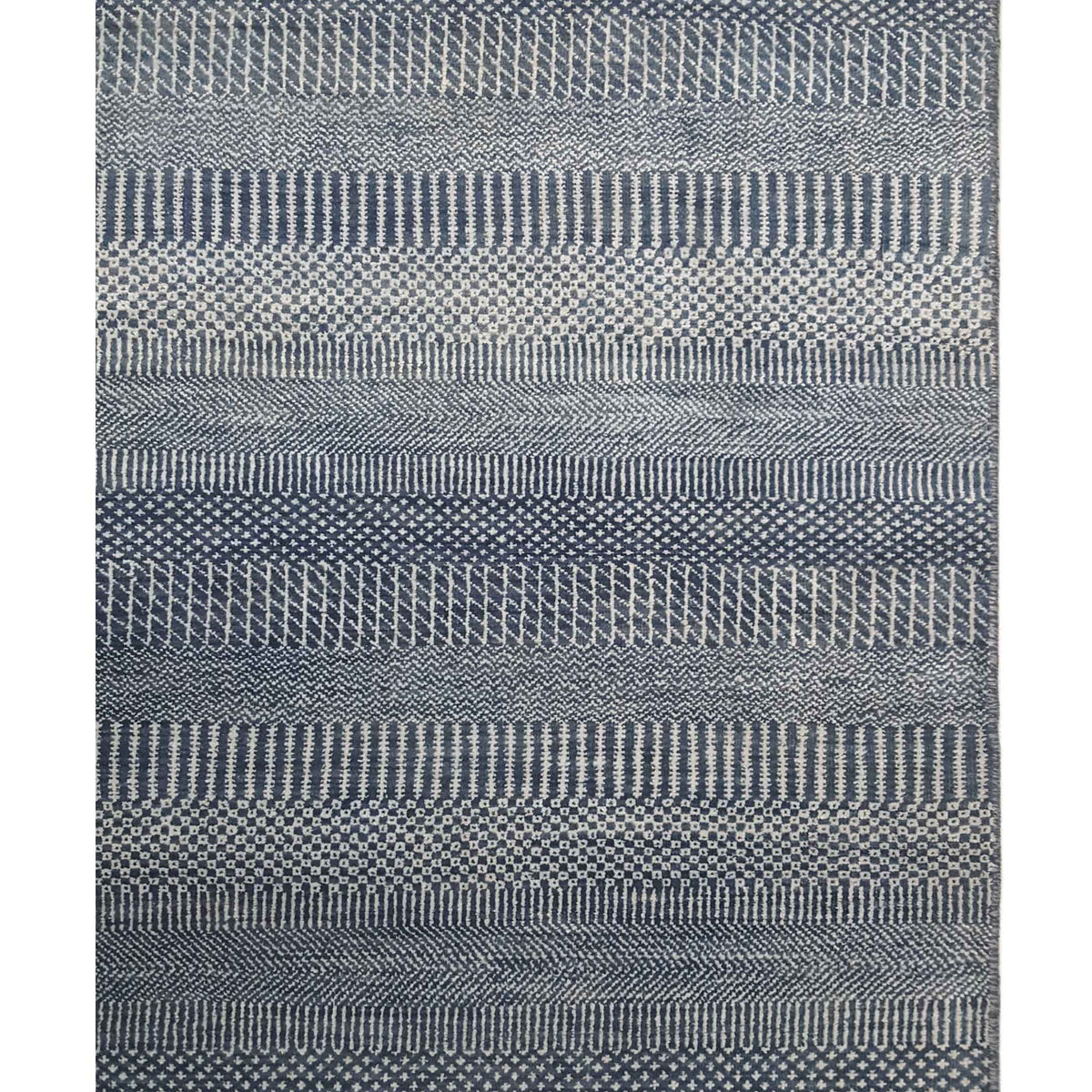 Pacific Touch 40371 Jade Blue Beige Modern Hand Knotted Rug