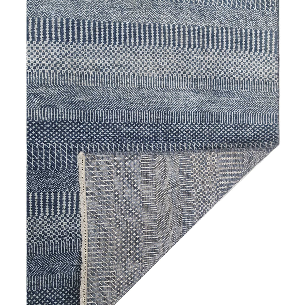 Pacific Touch 40371 Jade Blue Beige Modern Hand Knotted Rug