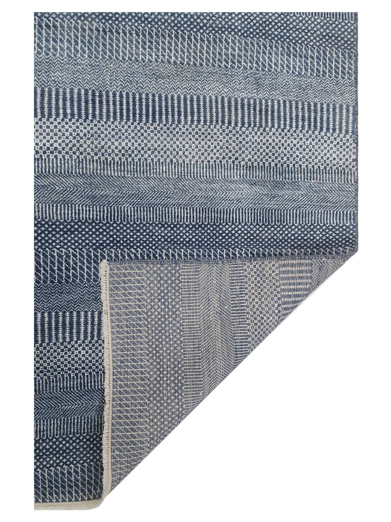 Pacific Touch 40371 Jade Blue Beige Modern Hand Knotted Rug