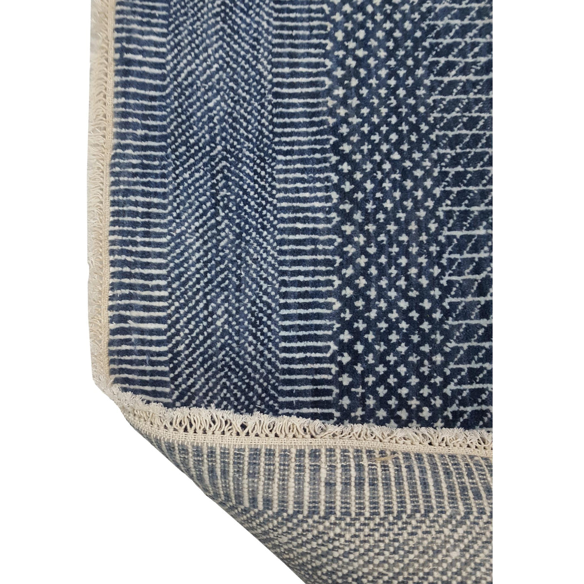 Pacific Touch 40371 Jade Blue Beige Modern Hand Knotted Rug
