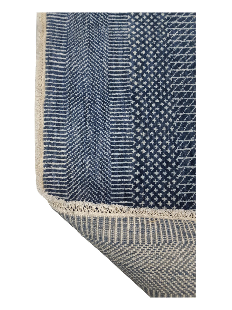 Pacific Touch 40371 Jade Blue Beige Modern Hand Knotted Rug