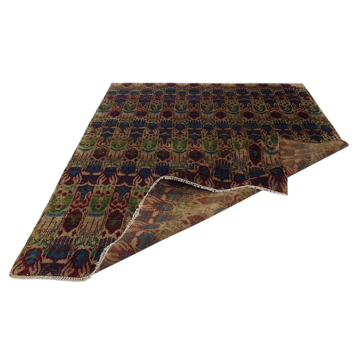 Pacific Sari Silk 40378 Multi Multi Transitional Hand Knotted Rug