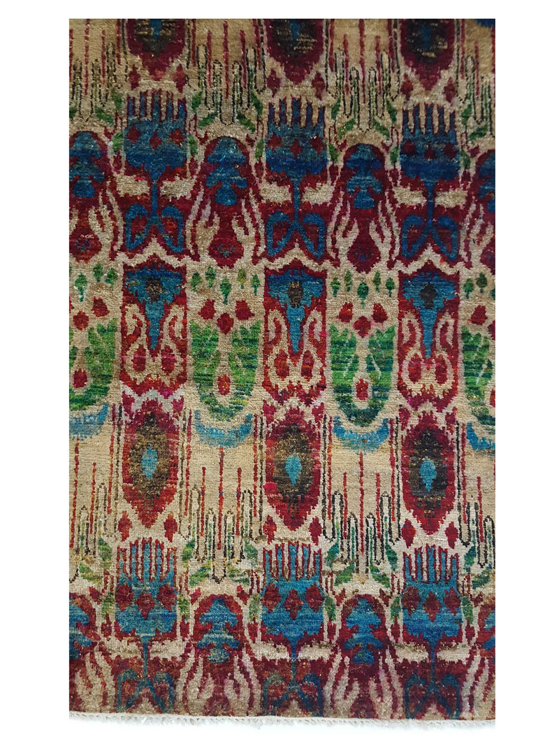 Pacific Sari Silk 40378 Multi Multi Transitional Hand Knotted Rug