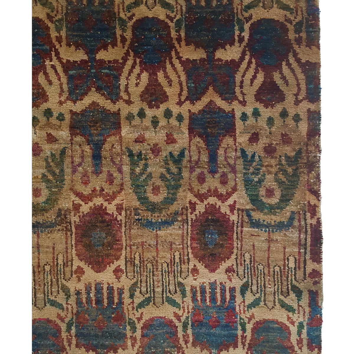 Pacific Sari Silk 40380 Multi Multi Transitional Hand Knotted Rug