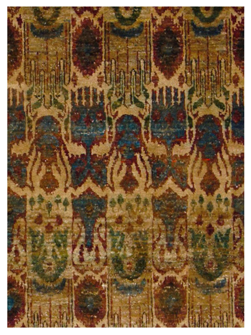 Pacific Sari Silk 40380 Multi Multi Transitional Hand Knotted Rug