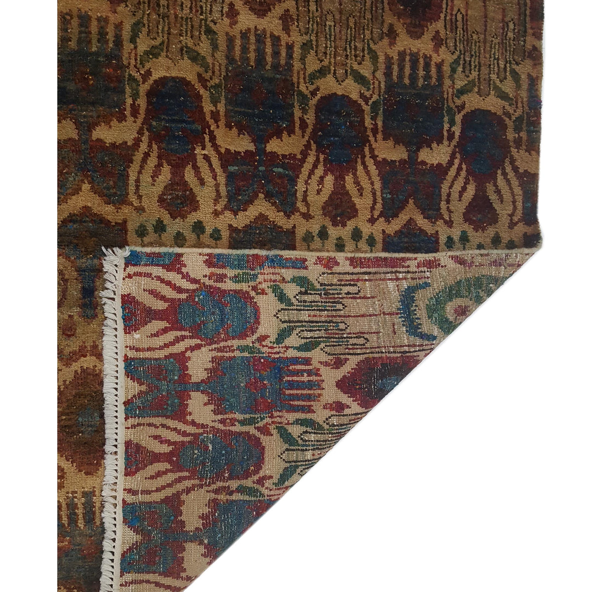 Pacific Sari Silk 40380 Multi Multi Transitional Hand Knotted Rug