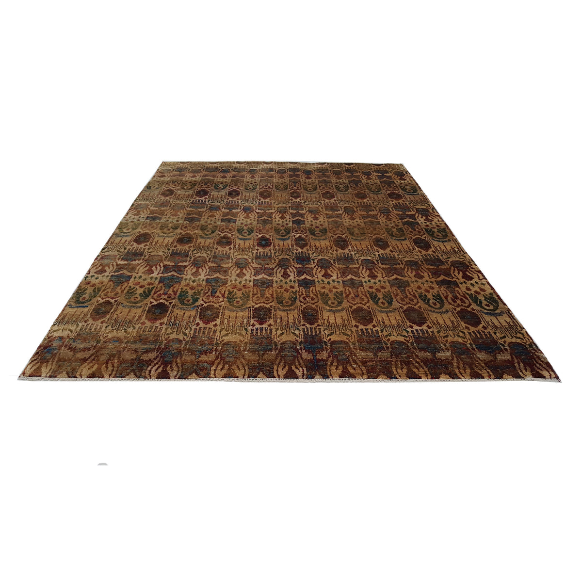 Pacific Sari Silk 40381 Multi Multi Transitional Hand Knotted Rug