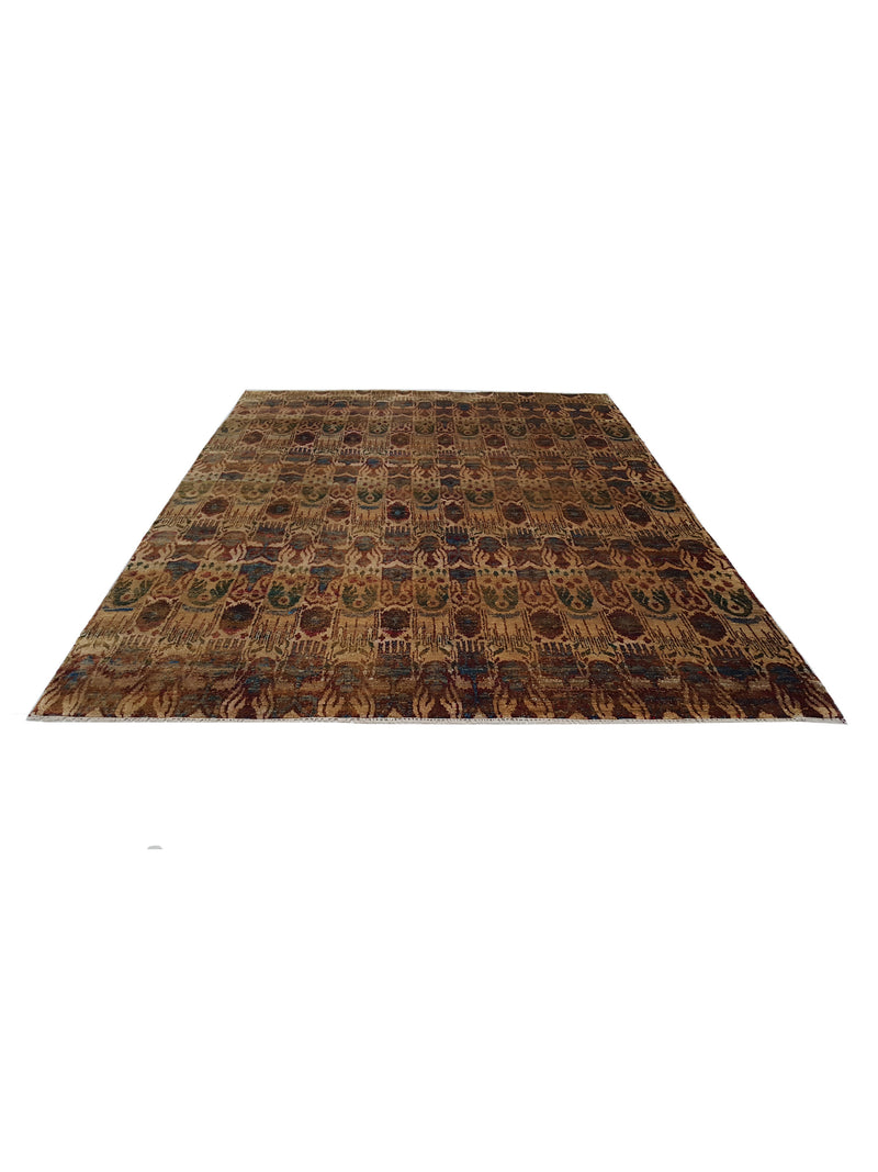 Pacific Sari Silk 40381 Multi Multi Transitional Hand Knotted Rug