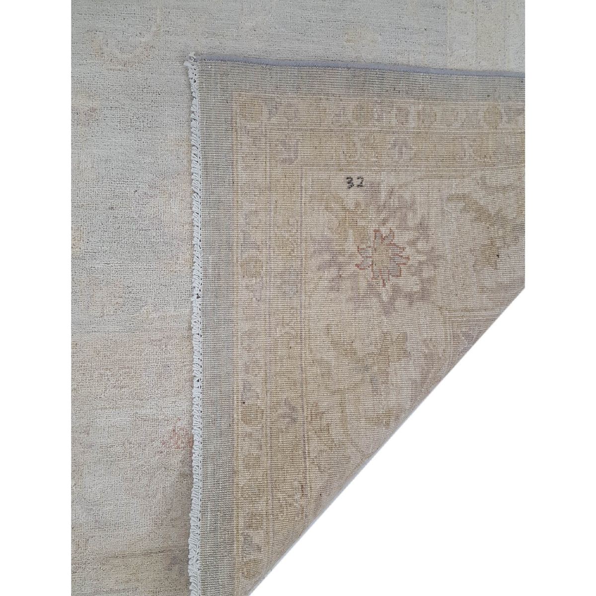 Pacific Ziegler 40402 Grey Ivory Transitional Hand Knotted Rug