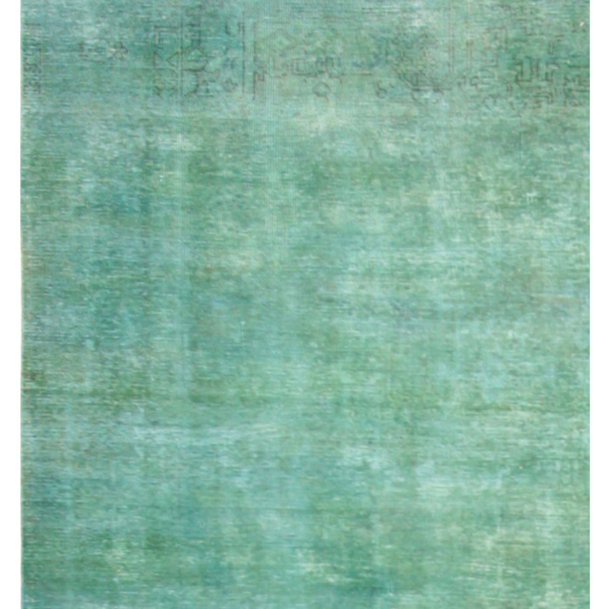Pacific Overdyed 40413 Aqua Aqua Transitional Hand Knotted Rug