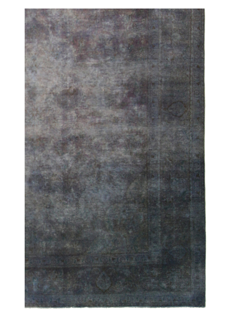 Pacific Overdyed 40416 Blue Blue Transitional Hand Knotted Rug