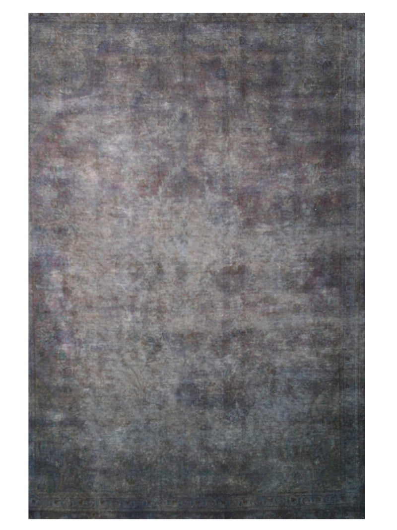 Pacific Overdyed 40416 Blue Blue Transitional Hand Knotted Rug