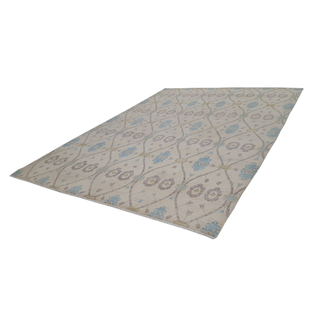 Pacific Ziegler 40420 Ivory Ivory Transitional Hand Knotted Rug