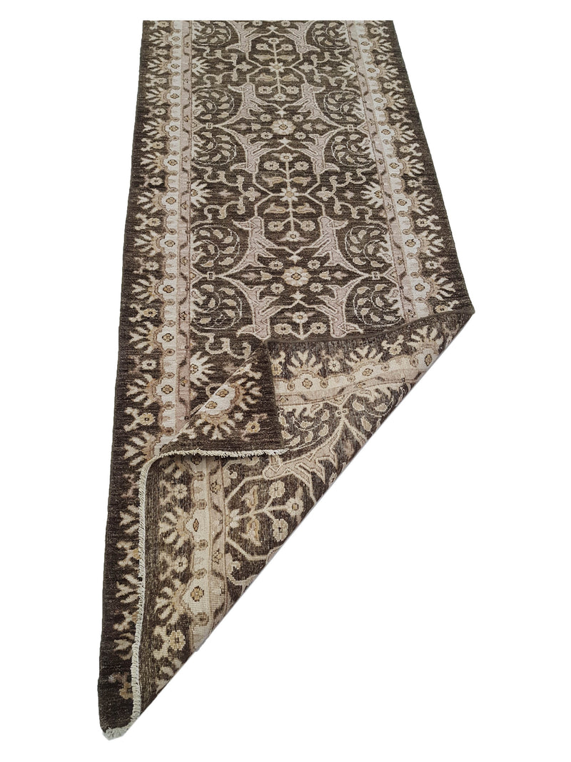 Pacific Ziegler 40423 Brown Ivory Transitional Hand Knotted Rug