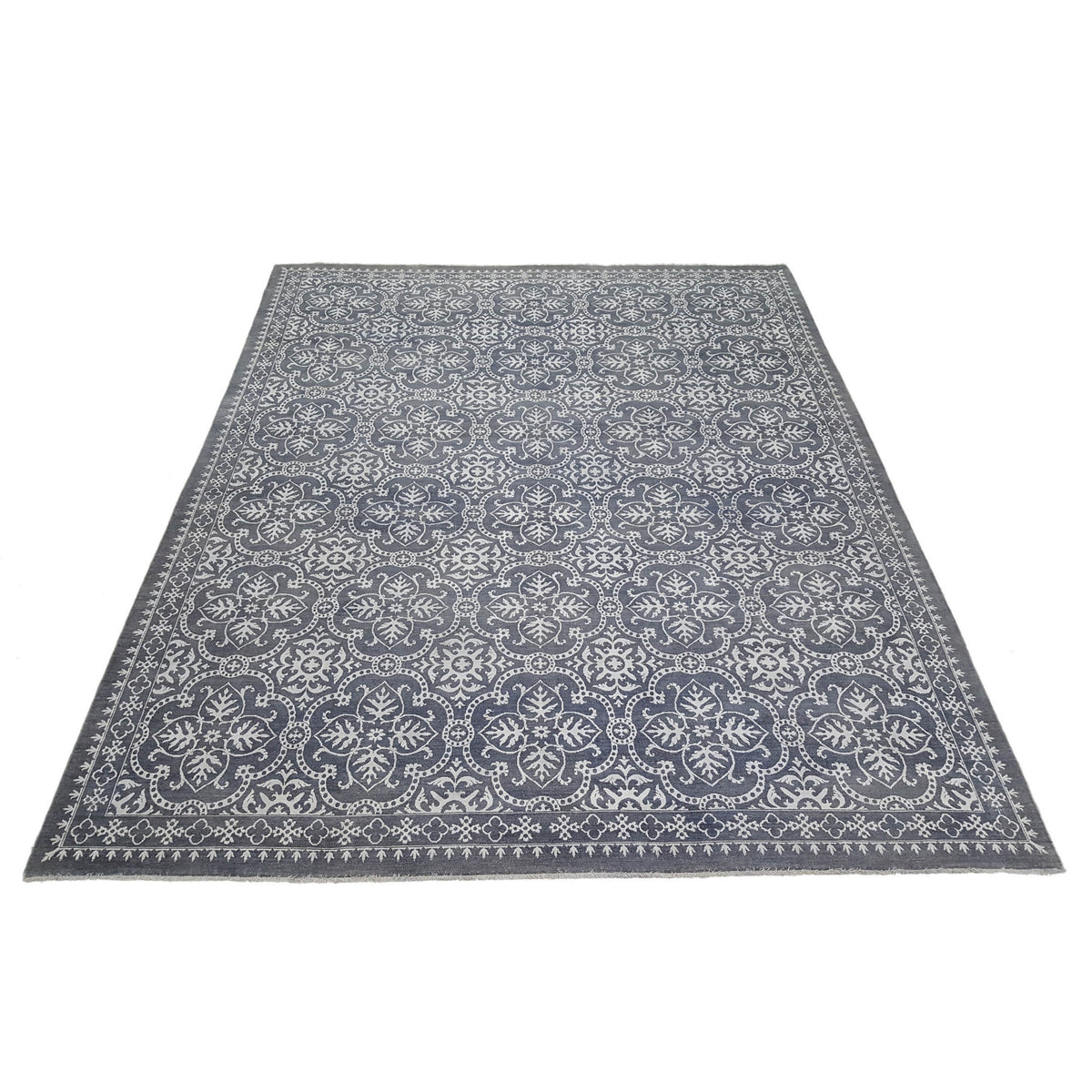 Pacific Ziegler 40442 Grey Ivory Transitional Hand Knotted Rug