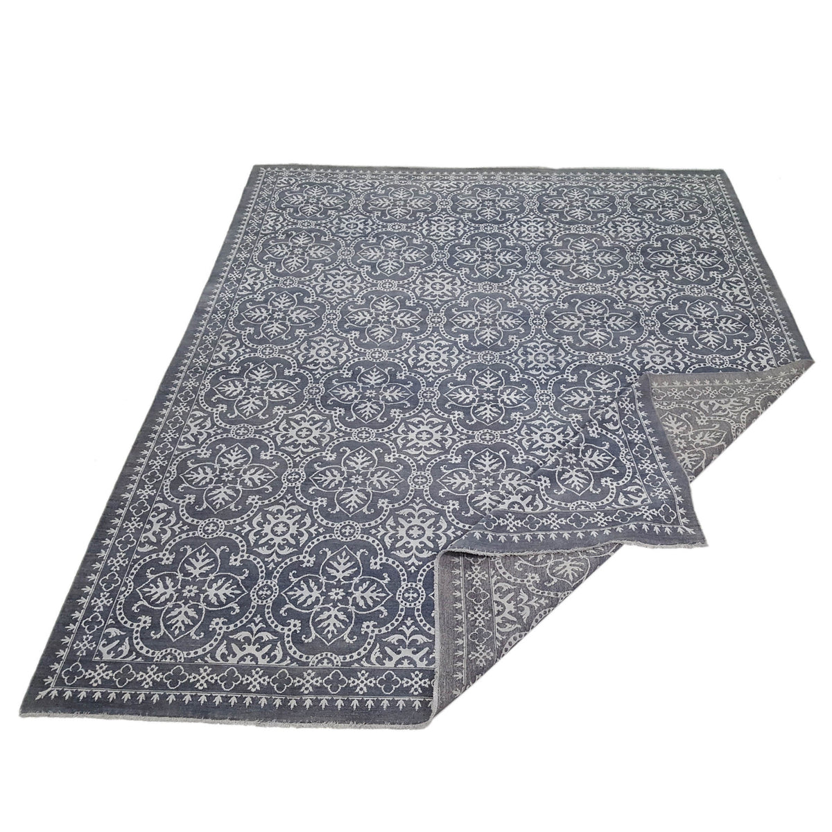 Pacific Ziegler 40442 Grey Ivory Transitional Hand Knotted Rug