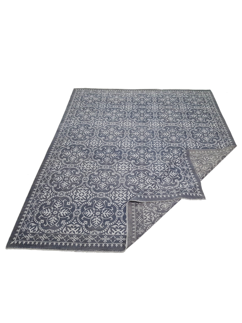 Pacific Ziegler 40442 Grey Ivory Transitional Hand Knotted Rug