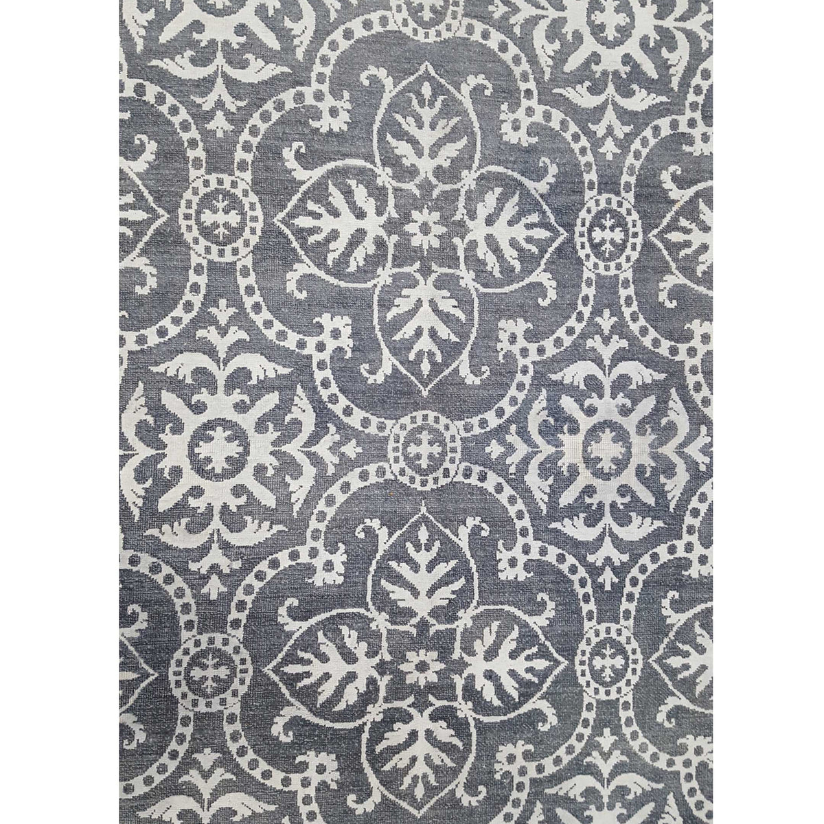 Pacific Ziegler 40442 Grey Ivory Transitional Hand Knotted Rug