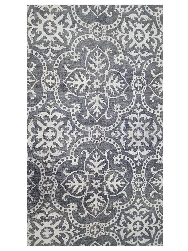 Pacific Ziegler 40442 Grey Ivory Transitional Hand Knotted Rug