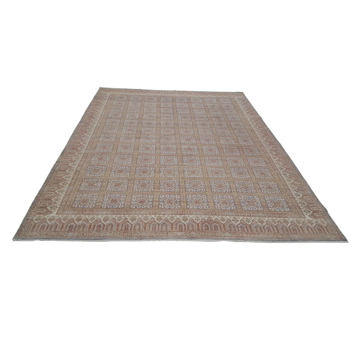 Pacific Ziegler 40445 Grey Ivory Transitional Hand Knotted Rug