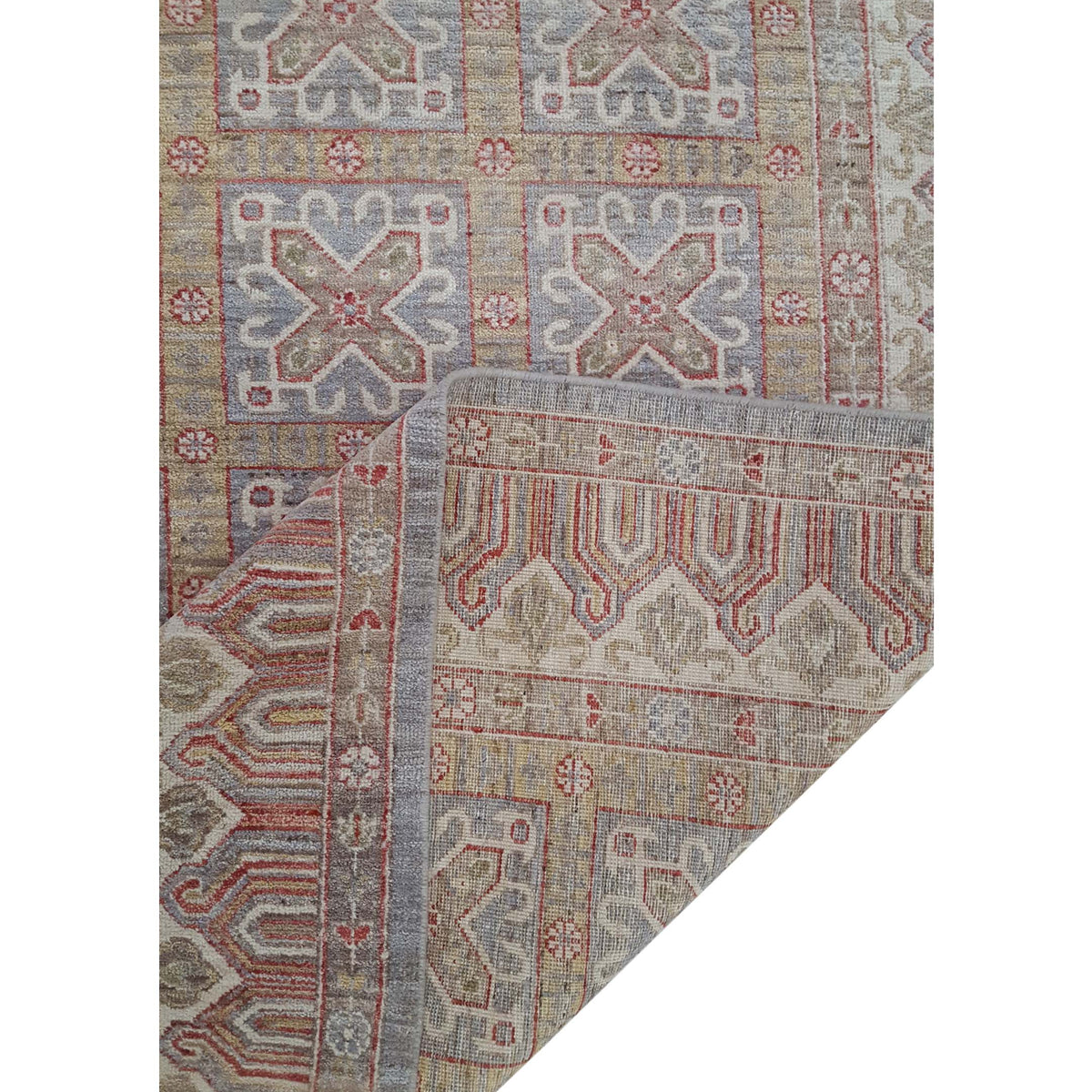 Pacific Ziegler 40445 Grey Ivory Transitional Hand Knotted Rug