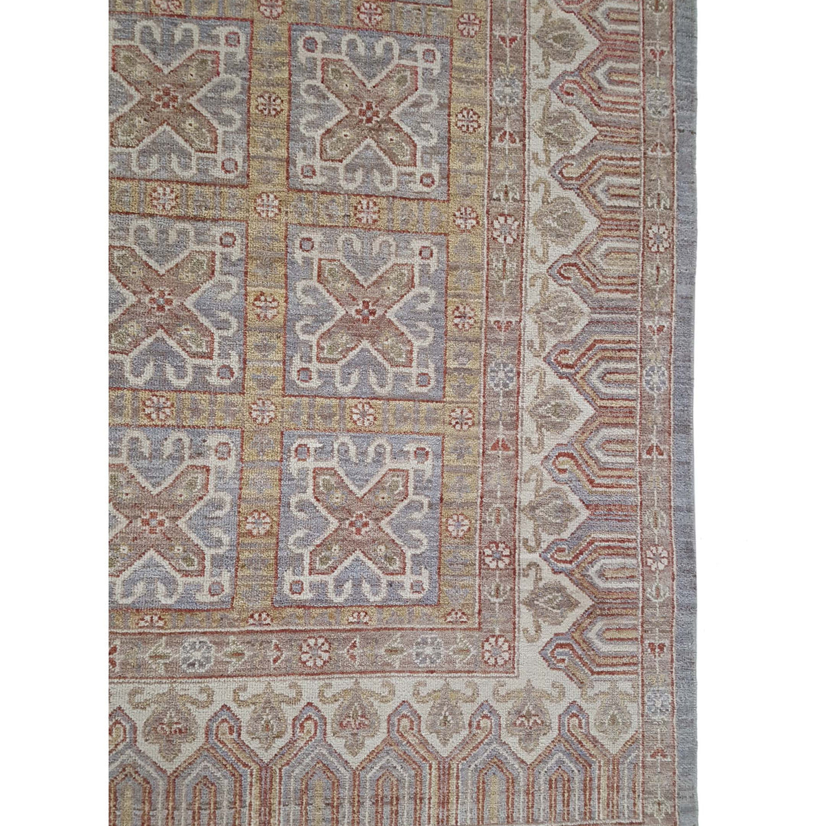 Pacific Ziegler 40445 Grey Ivory Transitional Hand Knotted Rug