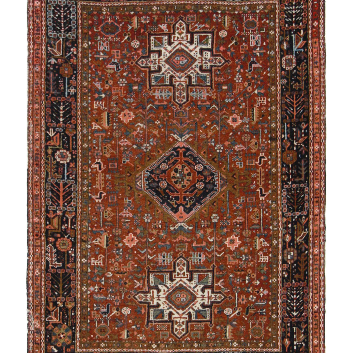 Pacific Karajah  Burgundy Black Traditional