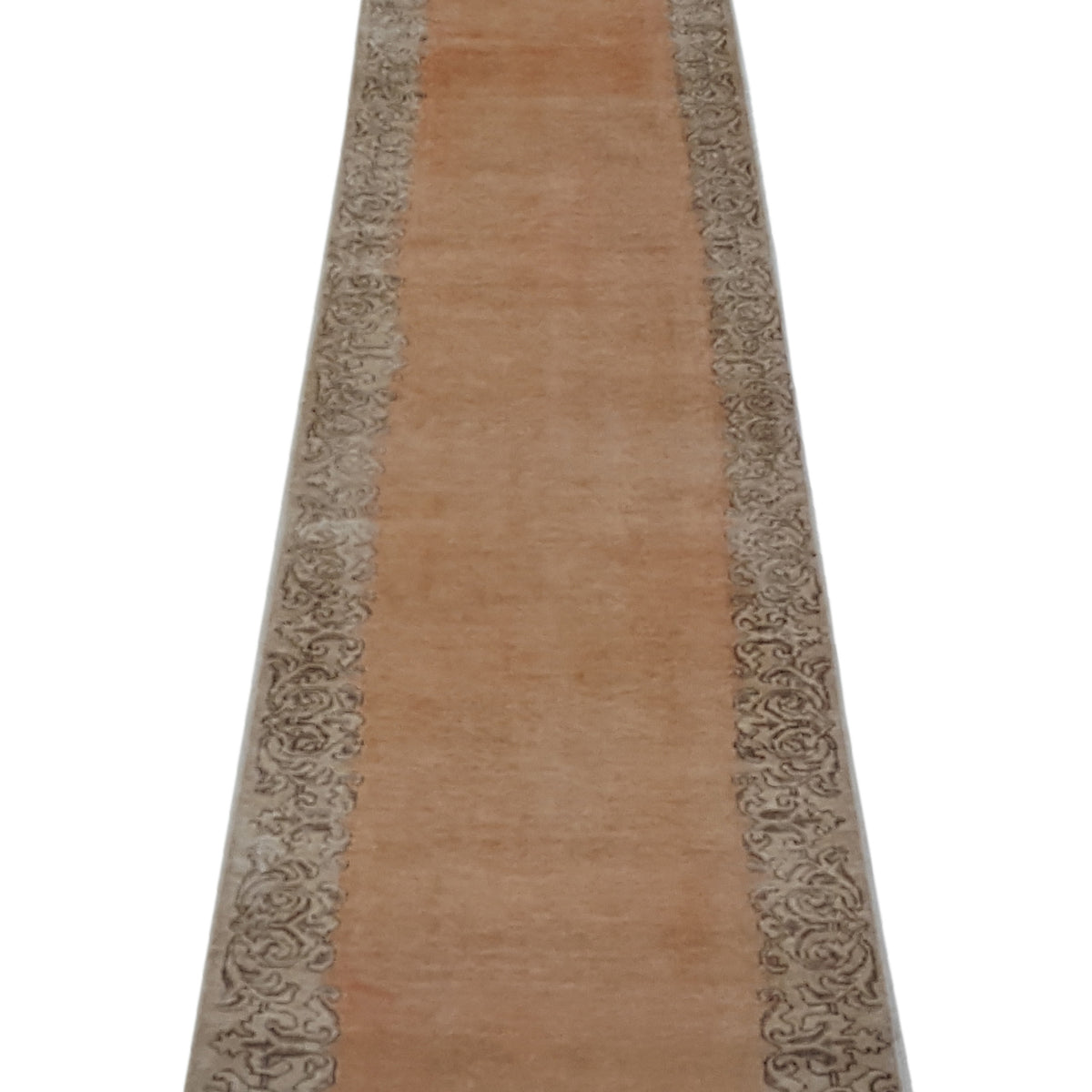 Pacific Vintage 40477 Orange Ivory Vintage Hand Knotted Rug