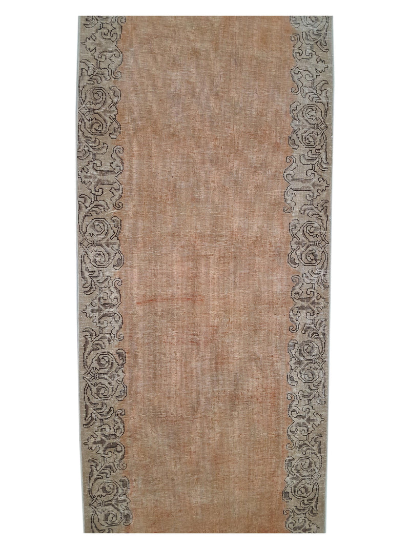 Pacific Vintage 40477 Orange Ivory Vintage Hand Knotted Rug
