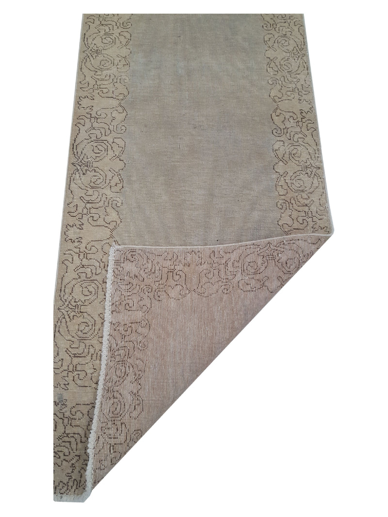 Pacific Vintage 40478 Ivory Beige Vintage Hand Knotted Rug