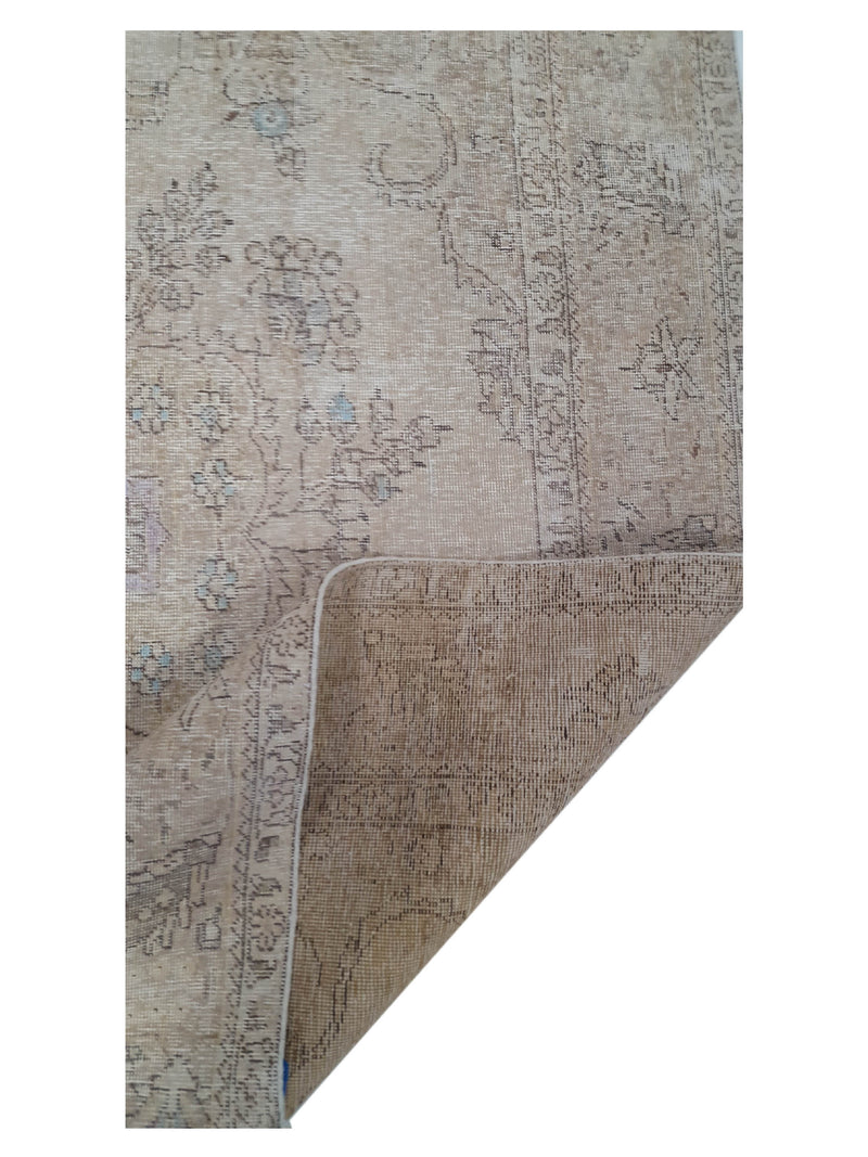 Pacific Vintage 40503 Beige Beige Vintage Hand Knotted Rug