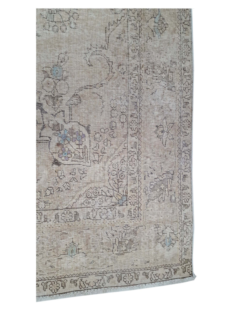 Pacific Vintage 40503 Beige Beige Vintage Hand Knotted Rug