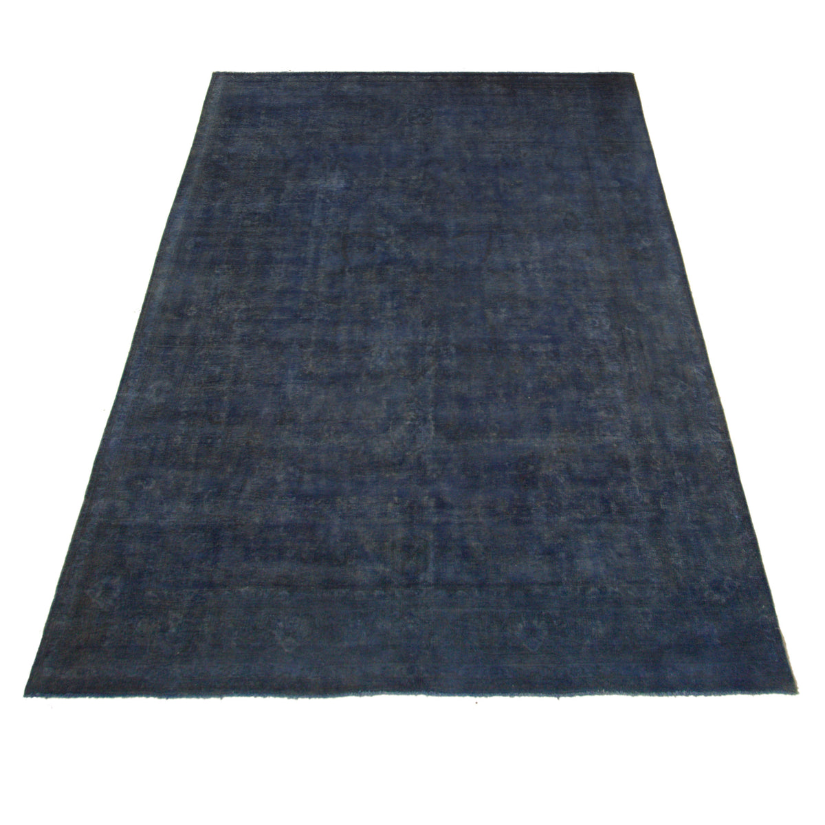 Pacific Vintage Overdyed 40510 Navy Navy Vintage Hand Knotted Rug