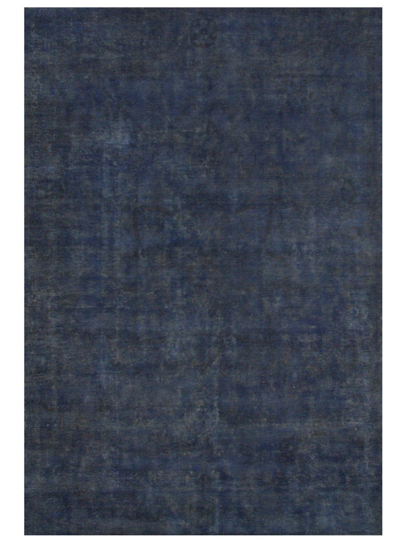 Pacific Vintage Overdyed 40510 Navy Navy Vintage Hand Knotted Rug
