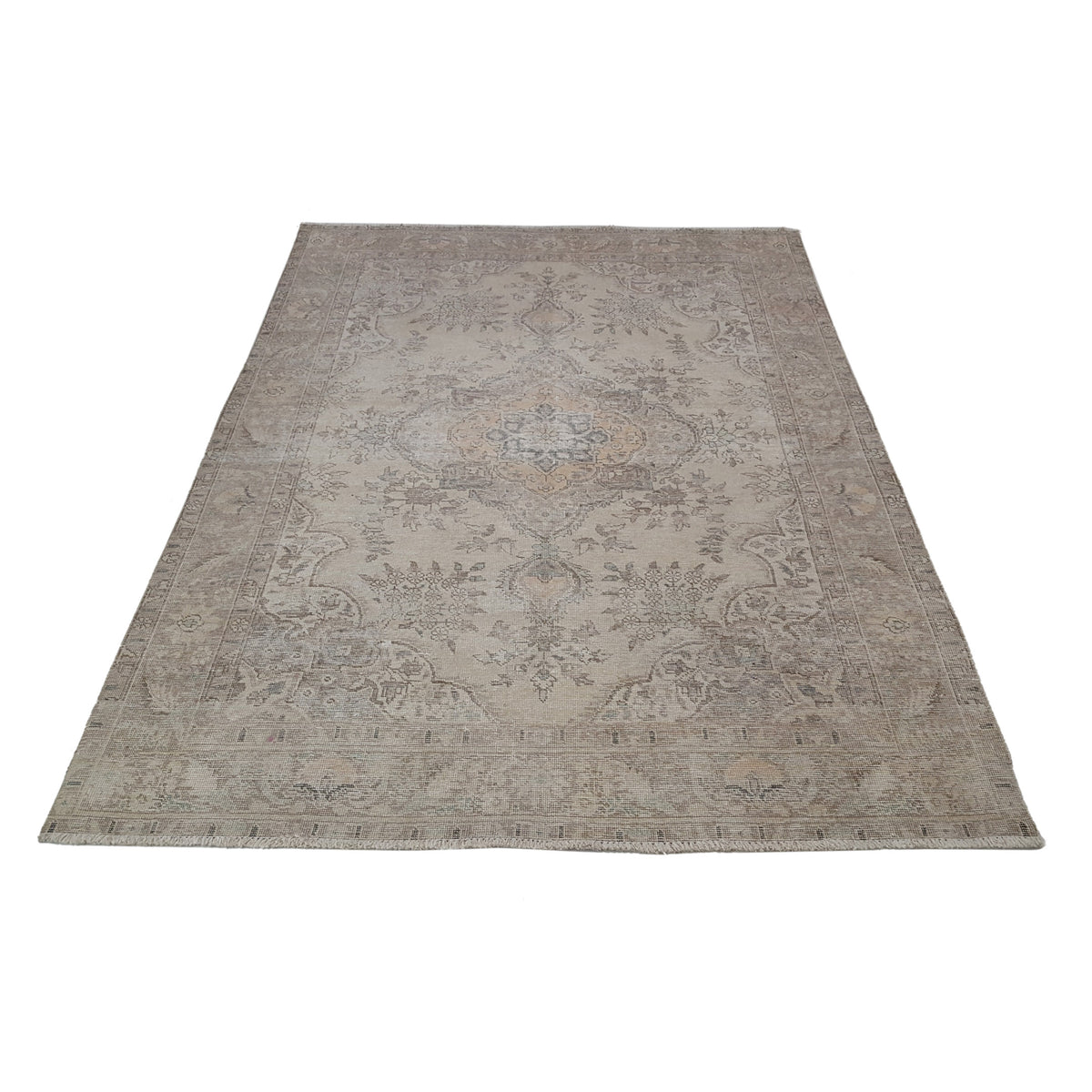 Pacific Vintage 40515 Ivory Ivory Vintage Hand Knotted Rug