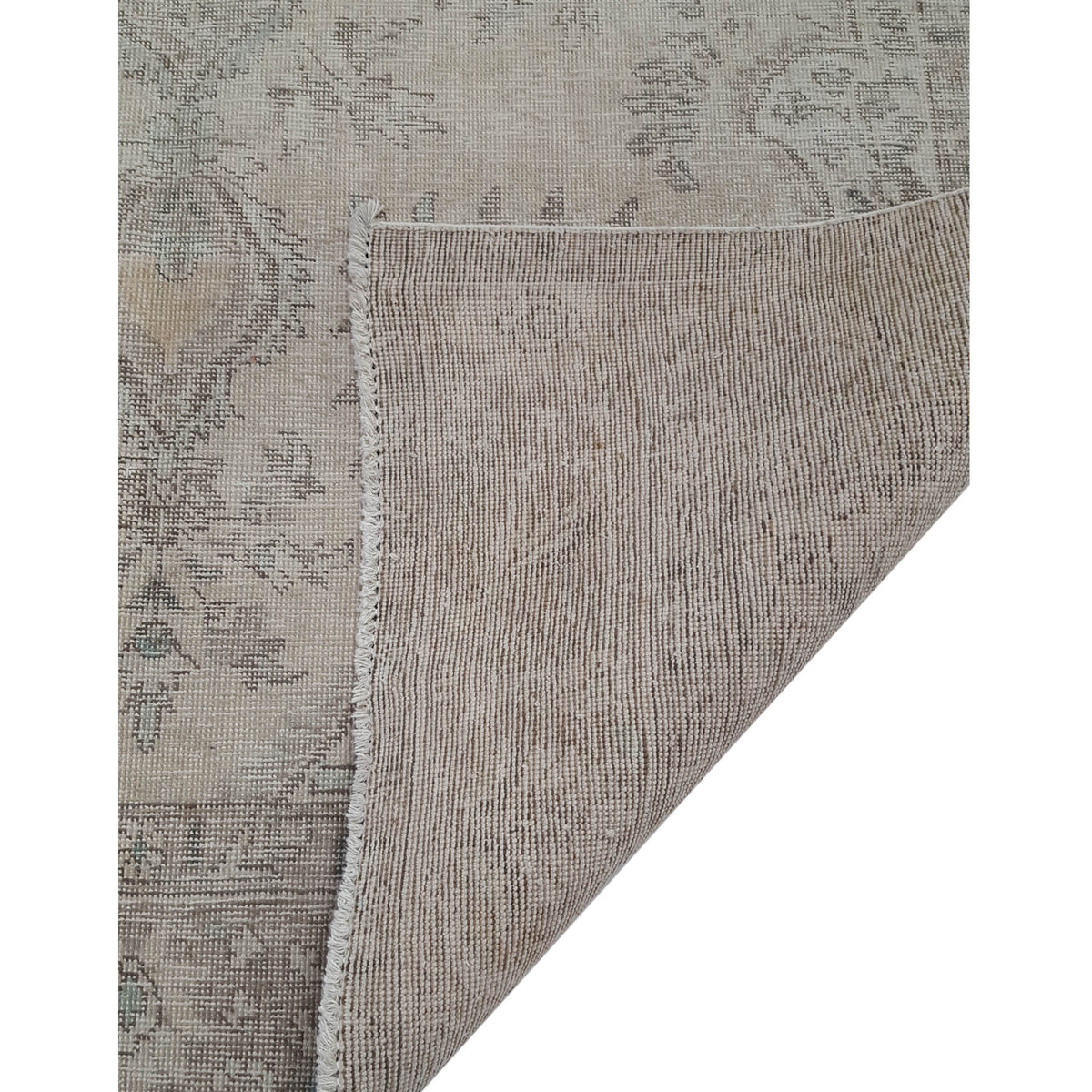 Pacific Vintage 40515 Ivory Ivory Vintage Hand Knotted Rug