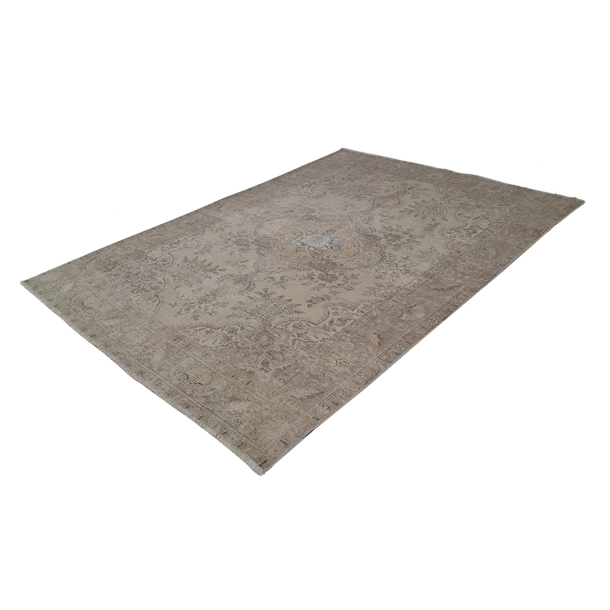 Pacific Vintage 40515 Ivory Ivory Vintage Hand Knotted Rug