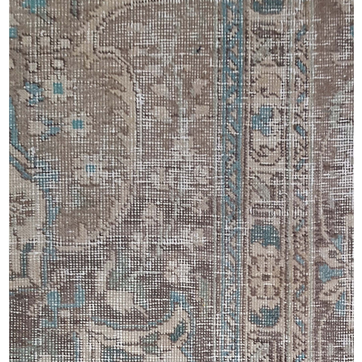 Pacific Vintage 40520 Beige Beige Vintage Hand Knotted Rug