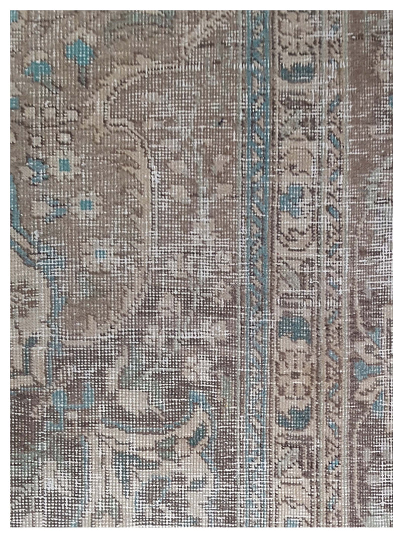 Pacific Vintage 40520 Beige Beige Vintage Hand Knotted Rug