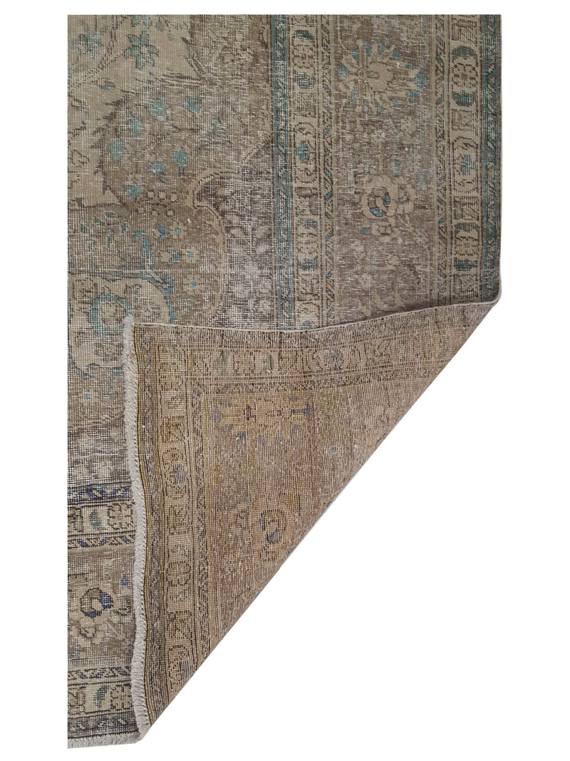 Pacific Vintage 40520 Beige Beige Vintage Hand Knotted Rug