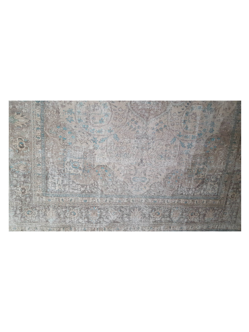 Pacific Vintage 40520 Beige Beige Vintage Hand Knotted Rug