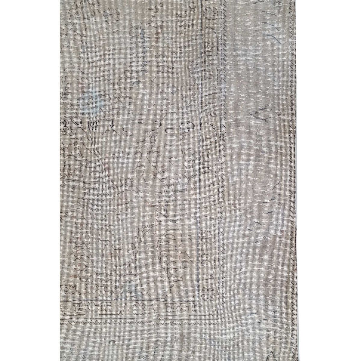 Pacific Vintage 40527 Beige Beige Vintage Hand Knotted Rug