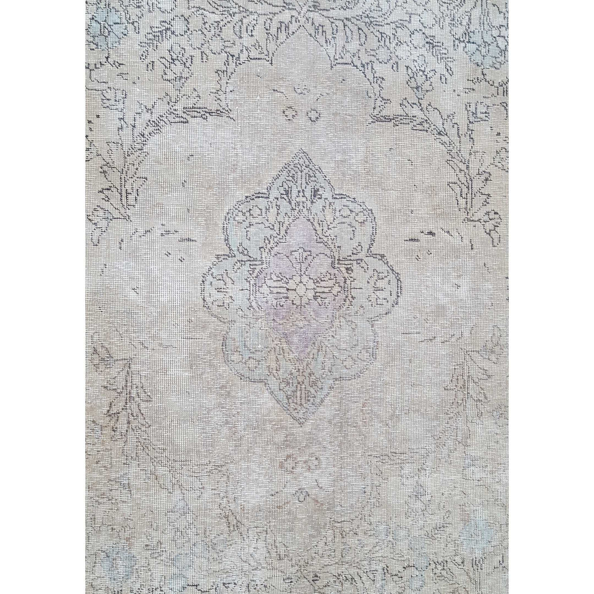 Pacific Vintage 40527 Beige Beige Vintage Hand Knotted Rug