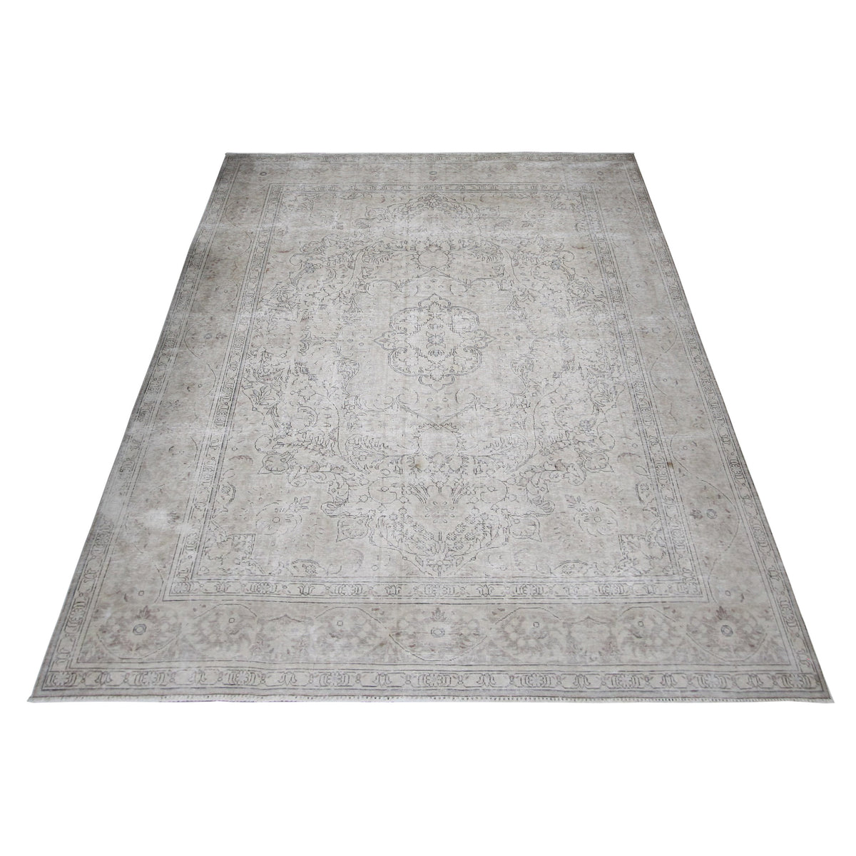 Pacific Vintage 40543 Ivory Ivory Vintage Hand Knotted Rug